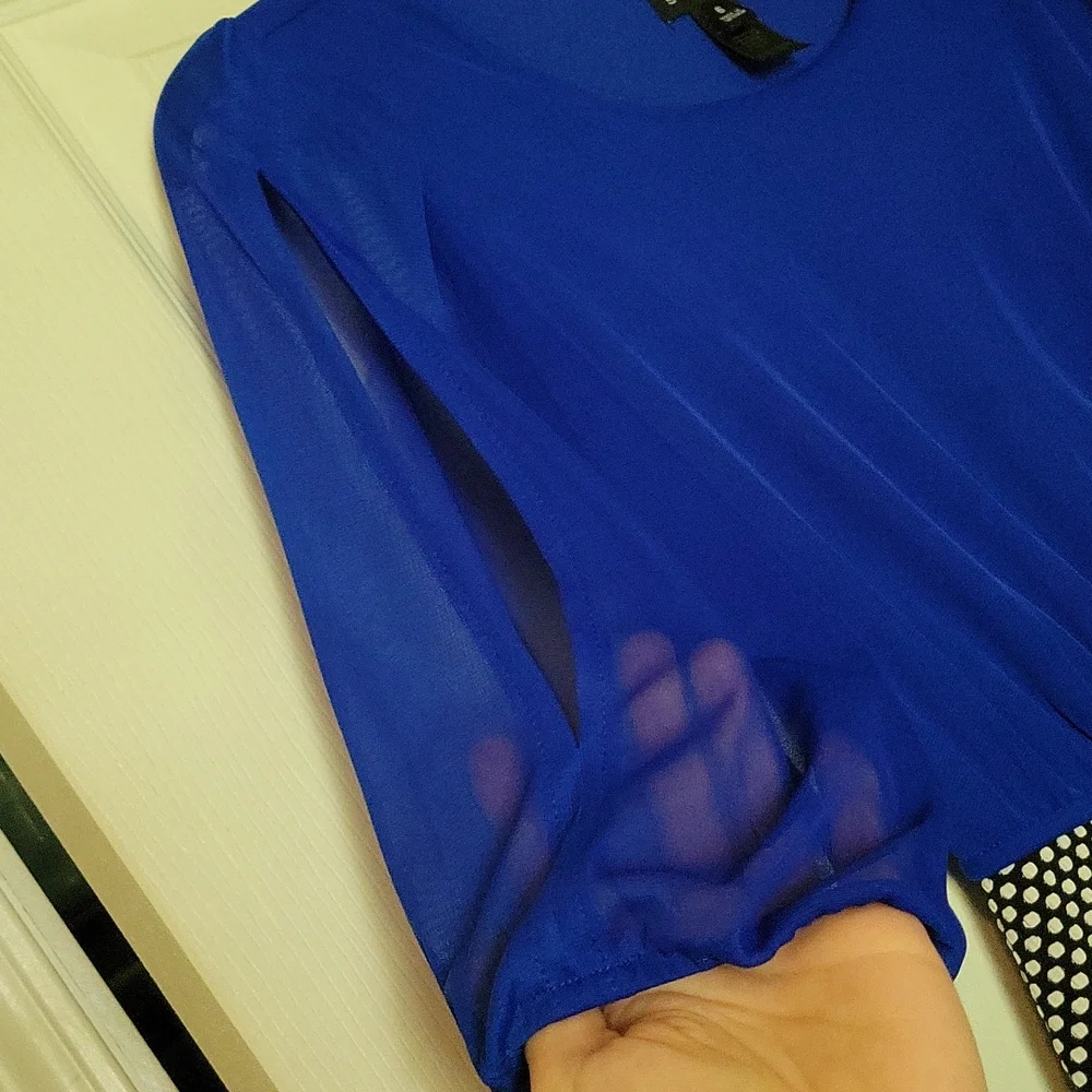 Women's Blue Fitted Dress size 6 - Picture 3 of 11